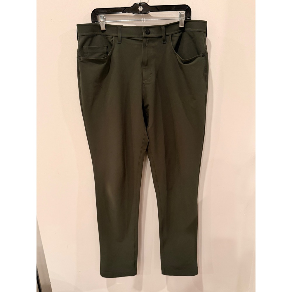 Public Rec All Day Every Day Pants Mens 36x34 Olive Green Stretch Tapered Chino
